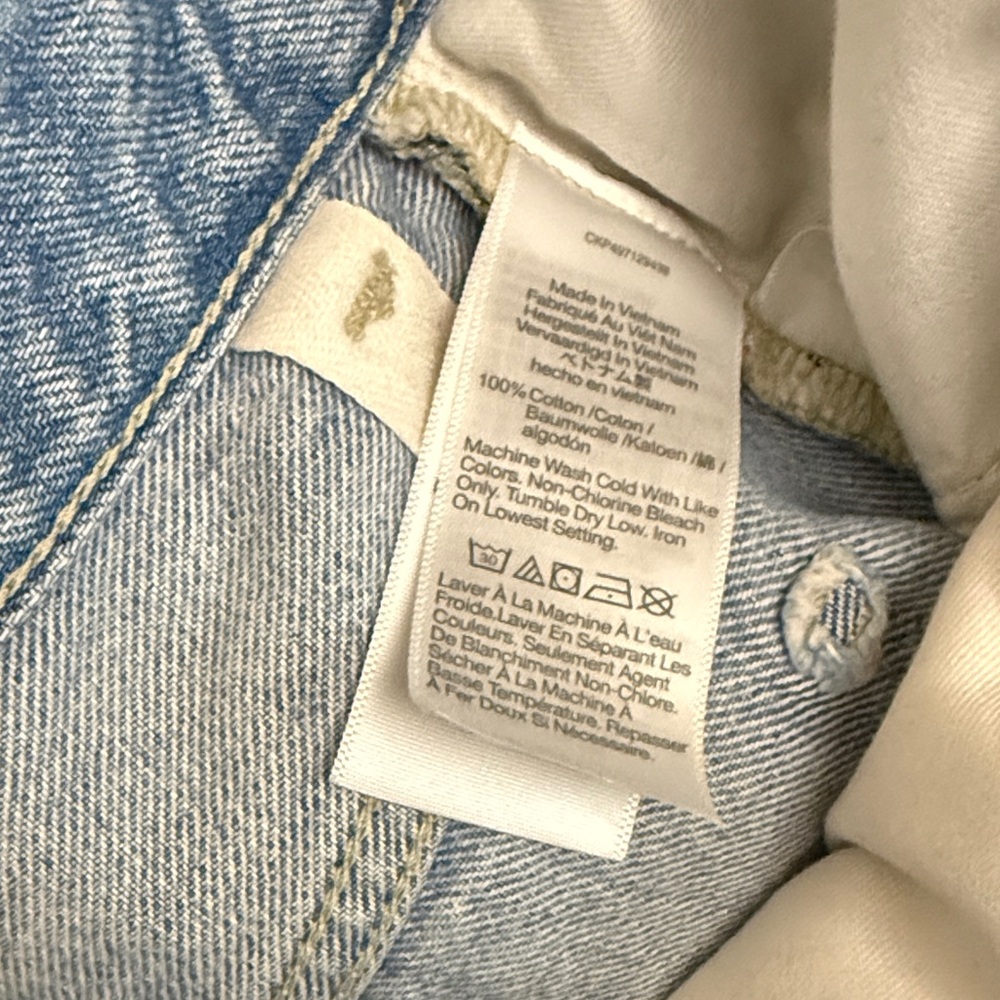 Madewell Light Blue Cropped Darted leg barrel  Jeans 27P - Picture 2 of 5